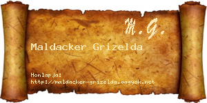 Maldacker Grizelda névjegykártya